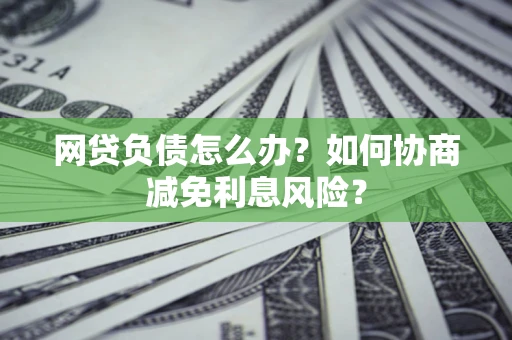 北京网贷负债怎么办？如何协商减免利息风险？