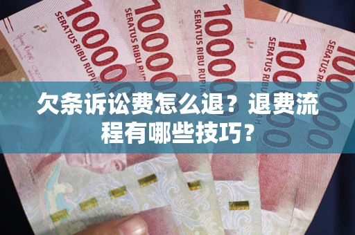北京欠条诉讼费怎么退？退费流程有哪些技巧？