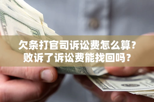 北京欠条打官司诉讼费怎么算？败诉了诉讼费能找回吗？