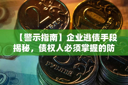 北京【警示指南】企业逃债手段揭秘，债权人必须掌握的防坑宝典