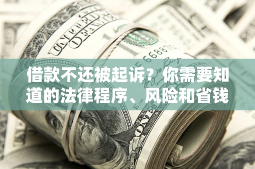 北京借款不还被起诉？你需要知道的法律程序、风险和省钱技巧