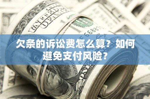 北京欠条的诉讼费怎么算？如何避免支付风险？