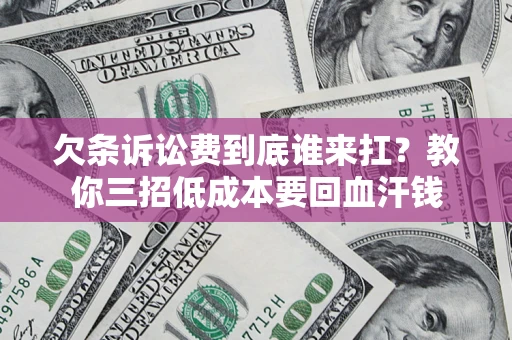 北京欠条诉讼费到底谁来扛？教你三招低成本要回血汗钱